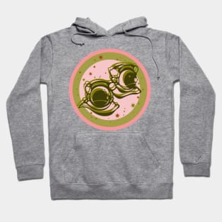 Pink and green astronaut dream Hoodie